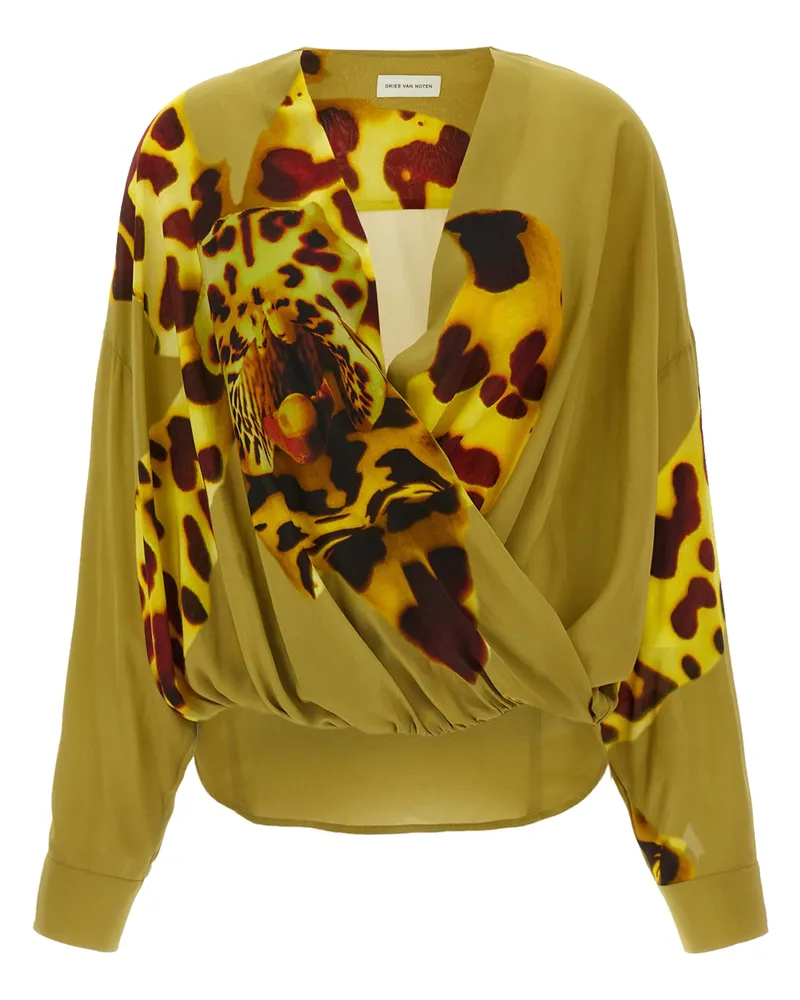 Dries van Noten Trocknen Van Note gedruckte Bluse Multicolor