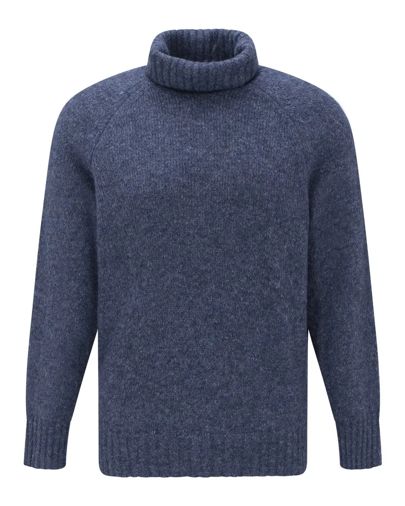 Brunello Cucinelli Rollkragenpullover Blau