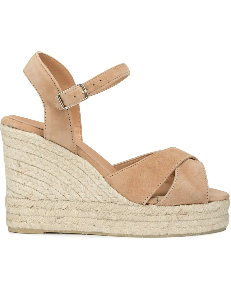 Castañer Blaudell Wildleder Leder Espadrilles Brown