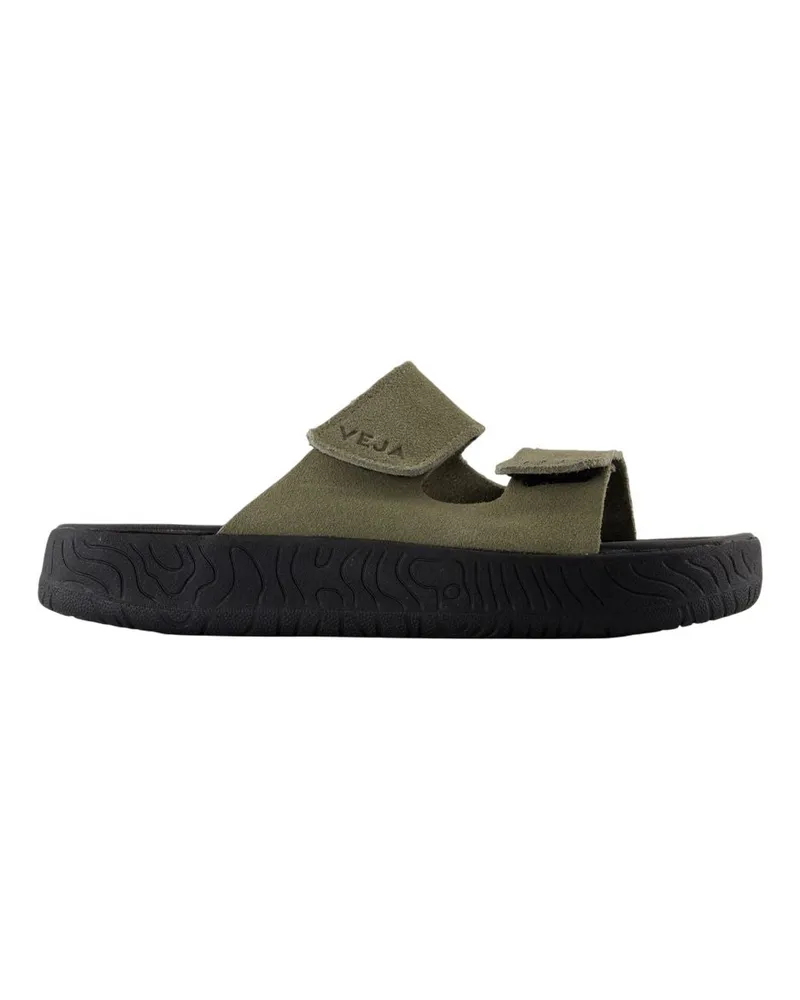 VEJA Etna Sandalen  Leder Khaki Khaki
