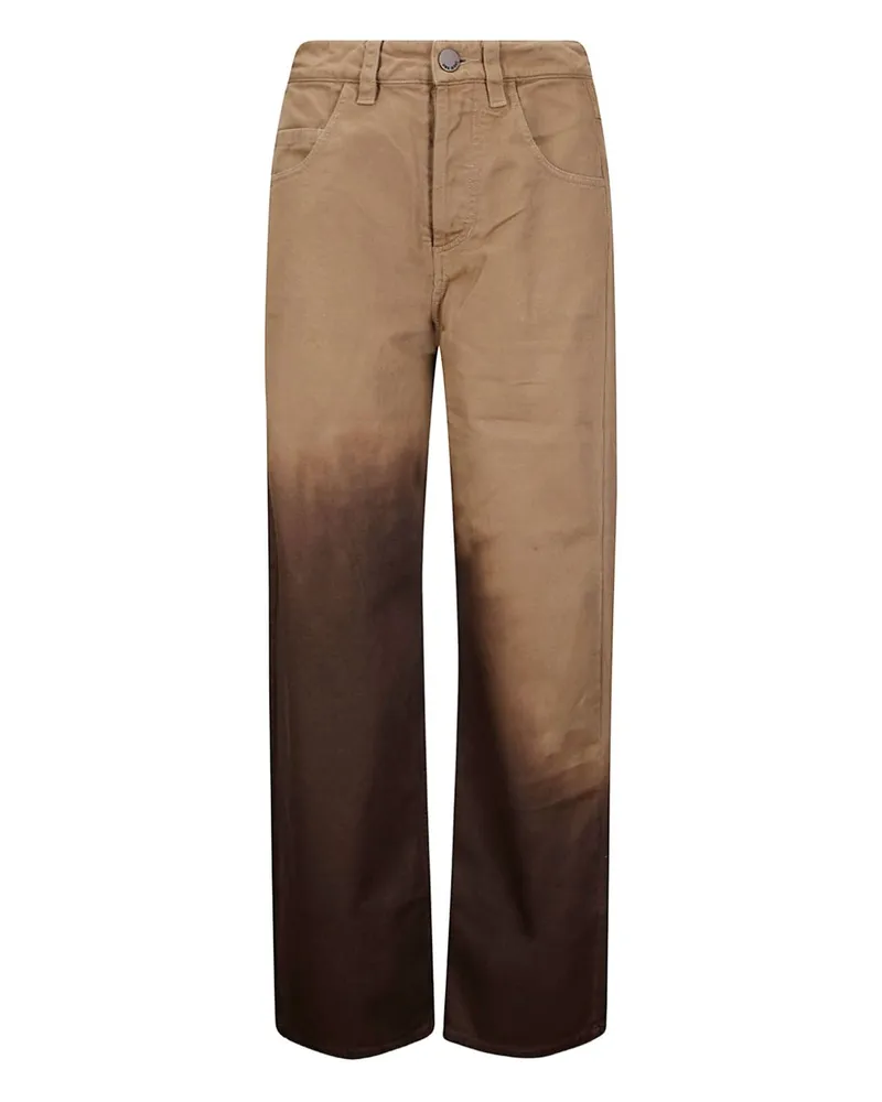 Uma Wang Baumwollhose Brown