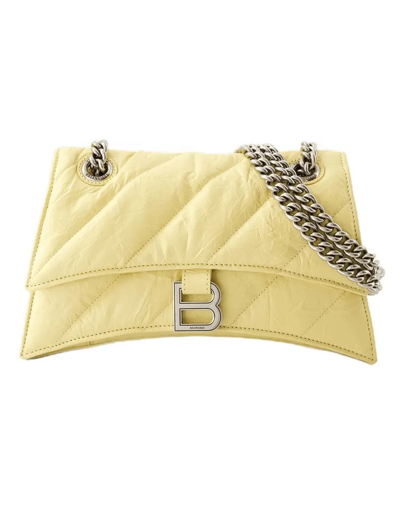 Balenciaga Crush -Kette S Crossbody  Leder Gelb Gelb