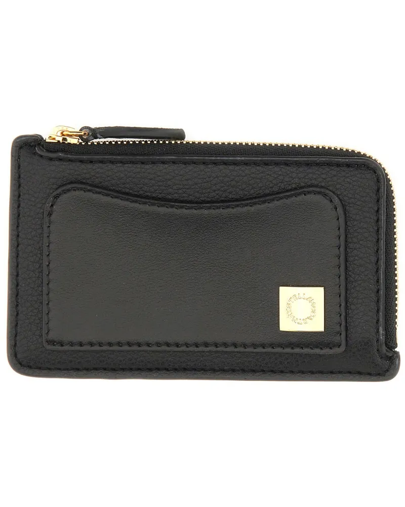 Stella McCartney Stella Mc Cartney "Ryder" Zippered Wallet Black