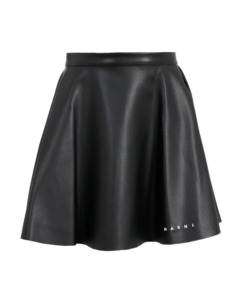 Marni Reißverschlussrock Black