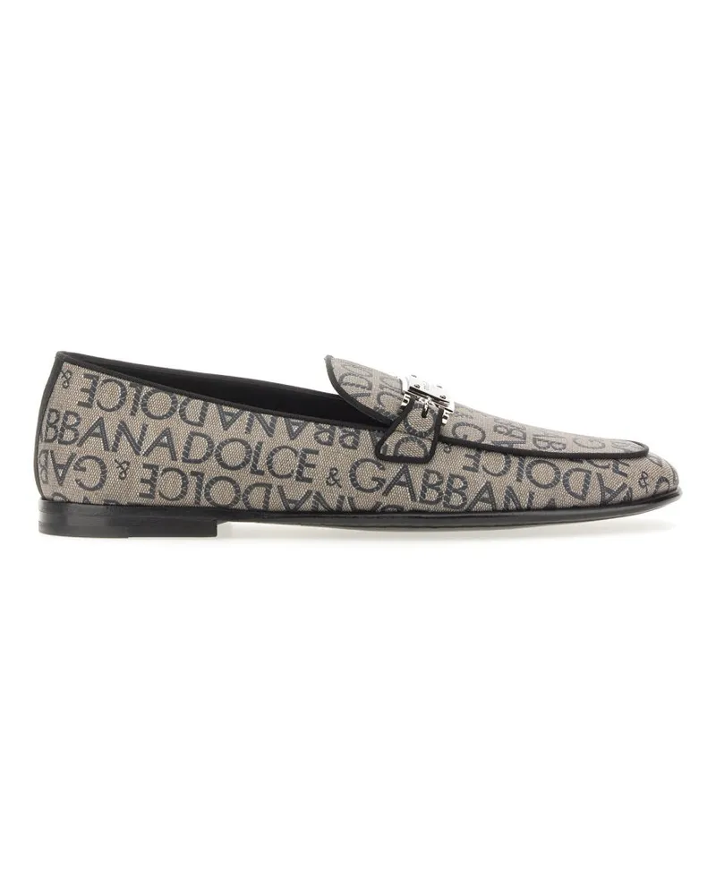Dolce & Gabbana Jacquard Slipper Multicolour