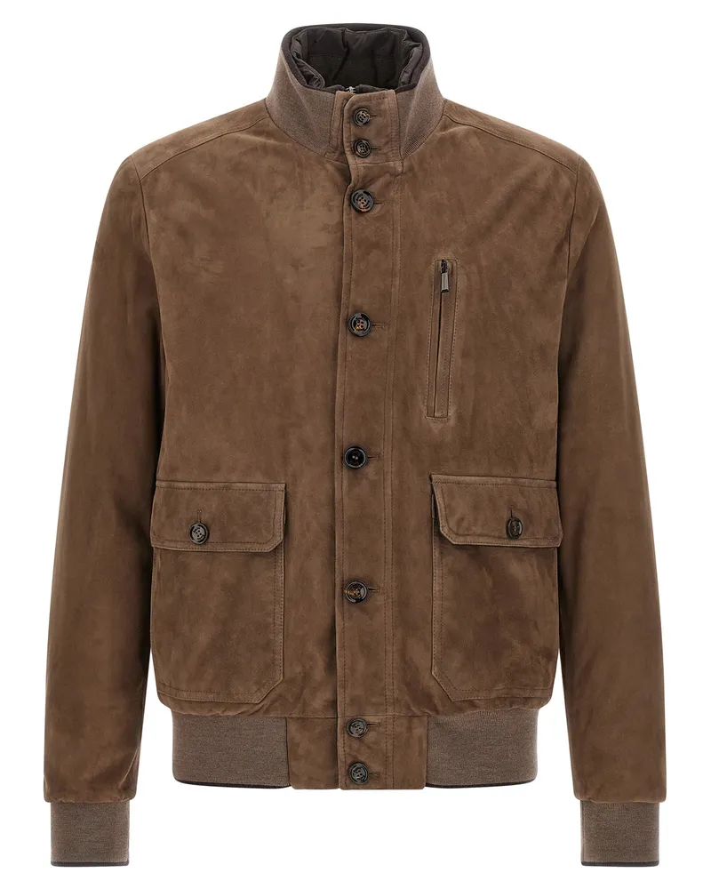 MOORER Adelsio' Jacke Brown