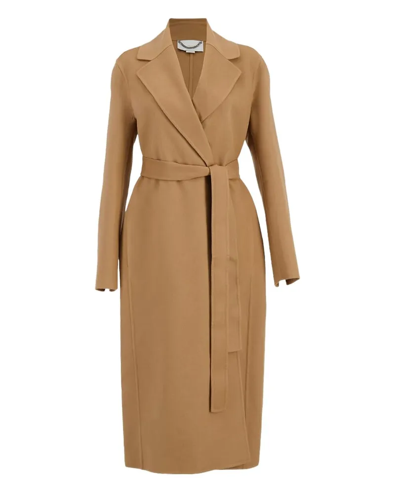 Stella McCartney Wool Doppelbrustmantel Camel