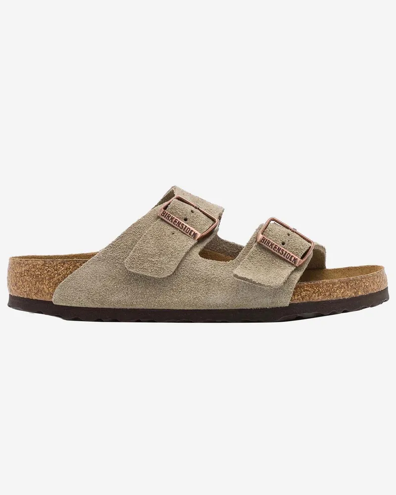 Birkenstock Arizona Wildleder Sandalen Beige