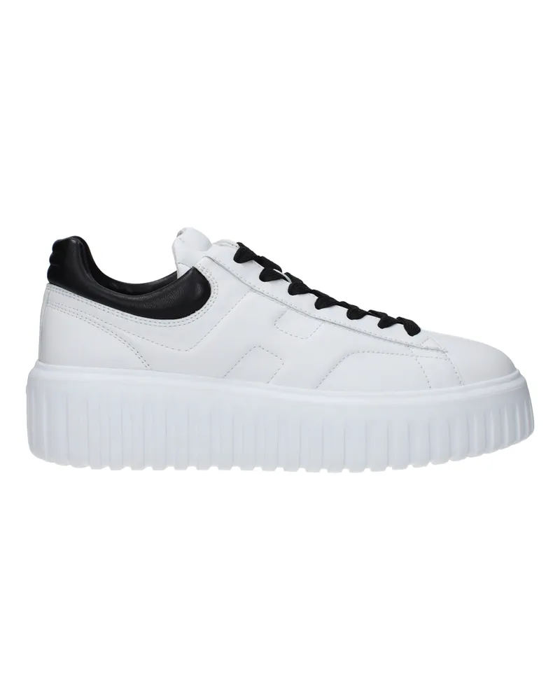 Hogan Sneakers H Stripes Damens Weißes/schwarzes Leder -