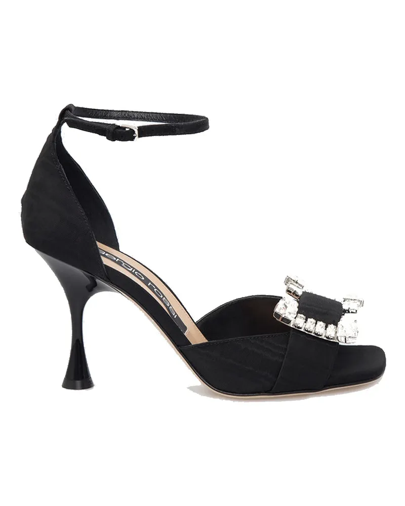 Sergio Rossi sr zwanzig Kristallsandalen Black