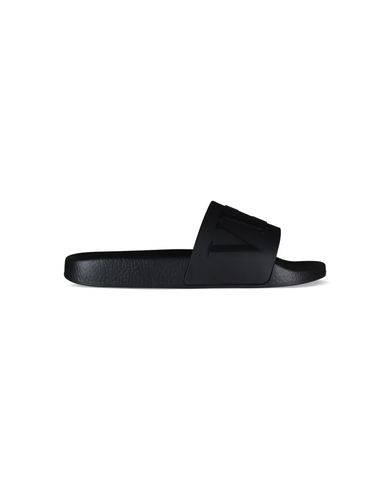 Valentino Garavani Flip Flops Vltn Black