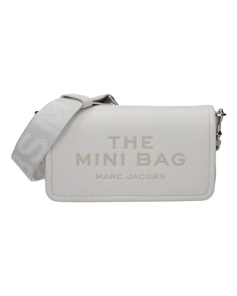 Marc Jacobs Umhängetasche The Mini Bag Damen Leder Weiß/Baumwolle -
