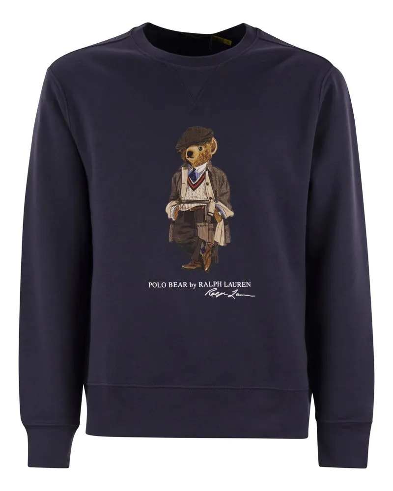 Ralph Lauren Polo Bear Crewneck Sweatshirt Blue
