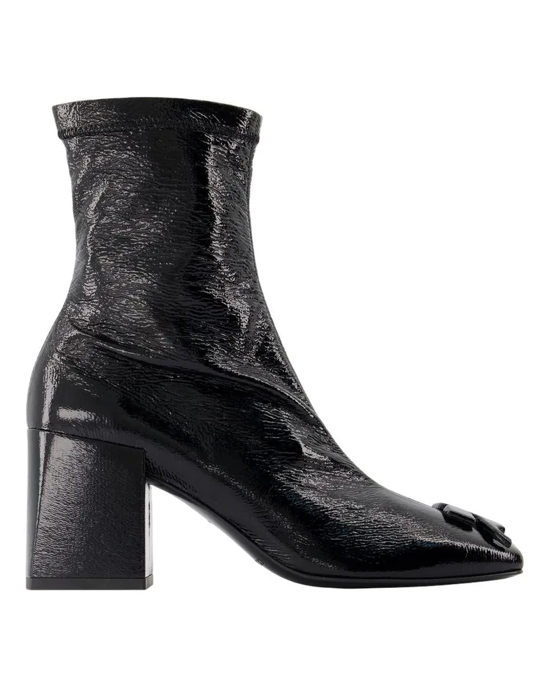 Courrèges Reedition -Knöchelstiefel Courreves Vinyl schwarz Black