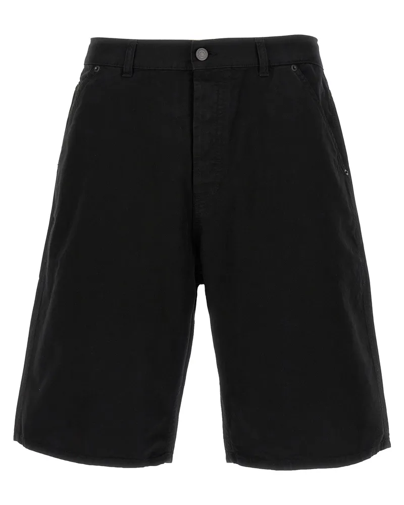 Saint Laurent Baumwoll-Bermudashorts Black