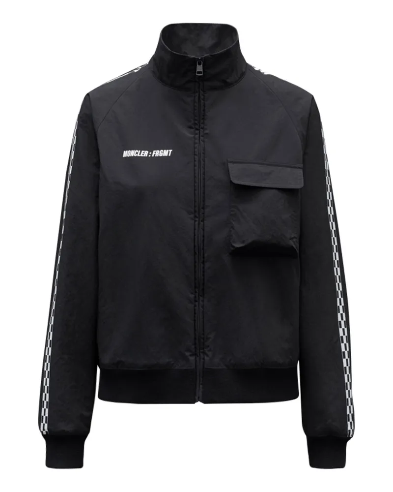 Moncler Genius Logo Windbreaker Schwarz