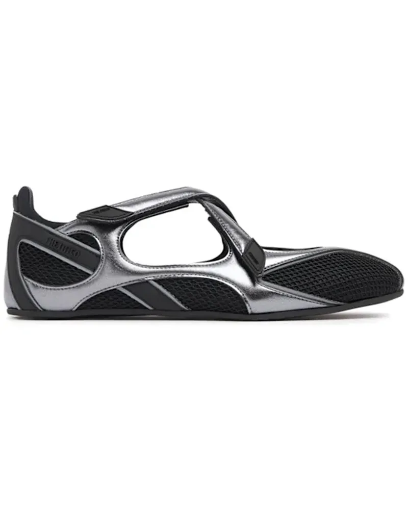 ATTICO Der Attico Floor 01 Ballettflats Black
