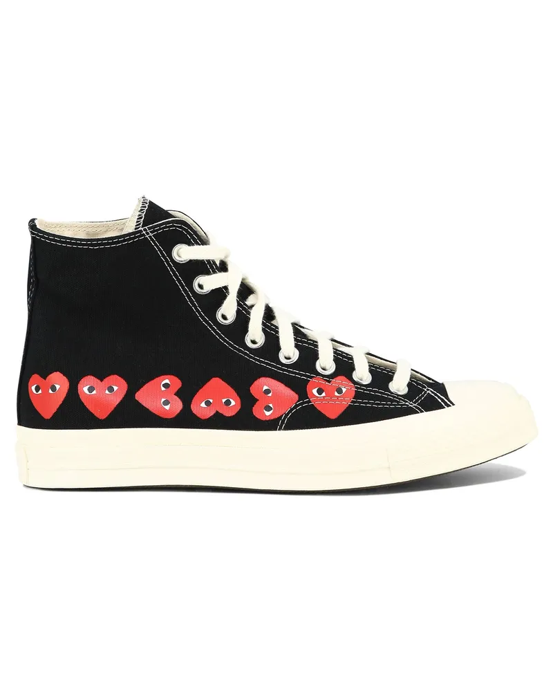 Comme des Garçons Comme des Garçons spielen kleine Herzen Turnschuhe Schwarz