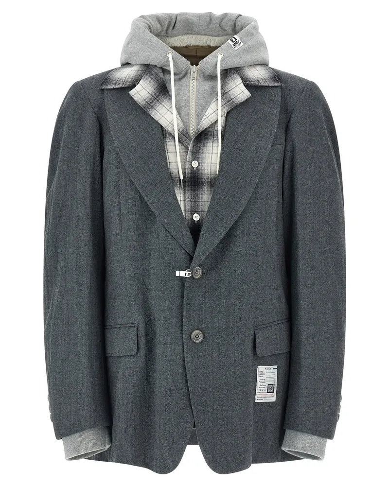 MIHARAYASUHIRO Blazer „Triple Layered Wool“ von Gray