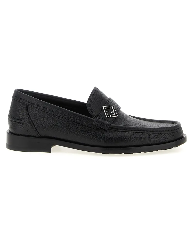 Fendi ff Metal' Sladers Black
