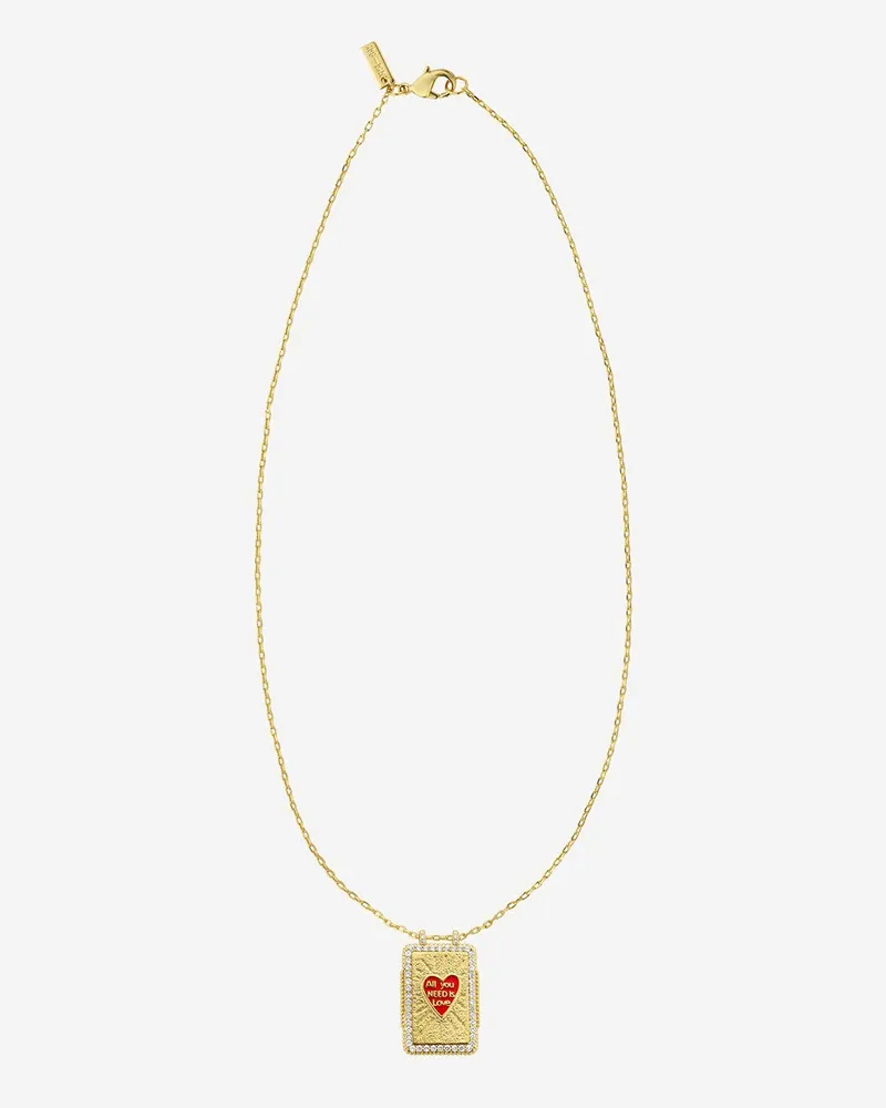 MYA BAY Rote Herz Boheme Halskette Golden