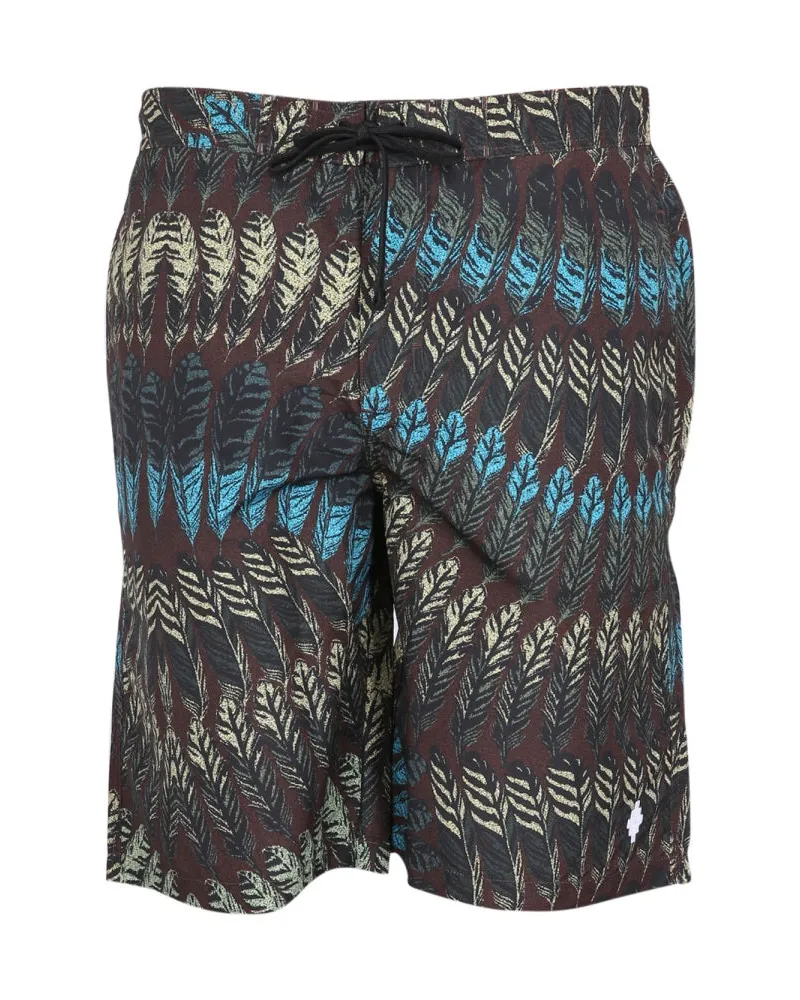 Marcelo Burlon | County of Milan Marcelo Burlon County of Mailand Logo Print Boxer Badeanzug Brown