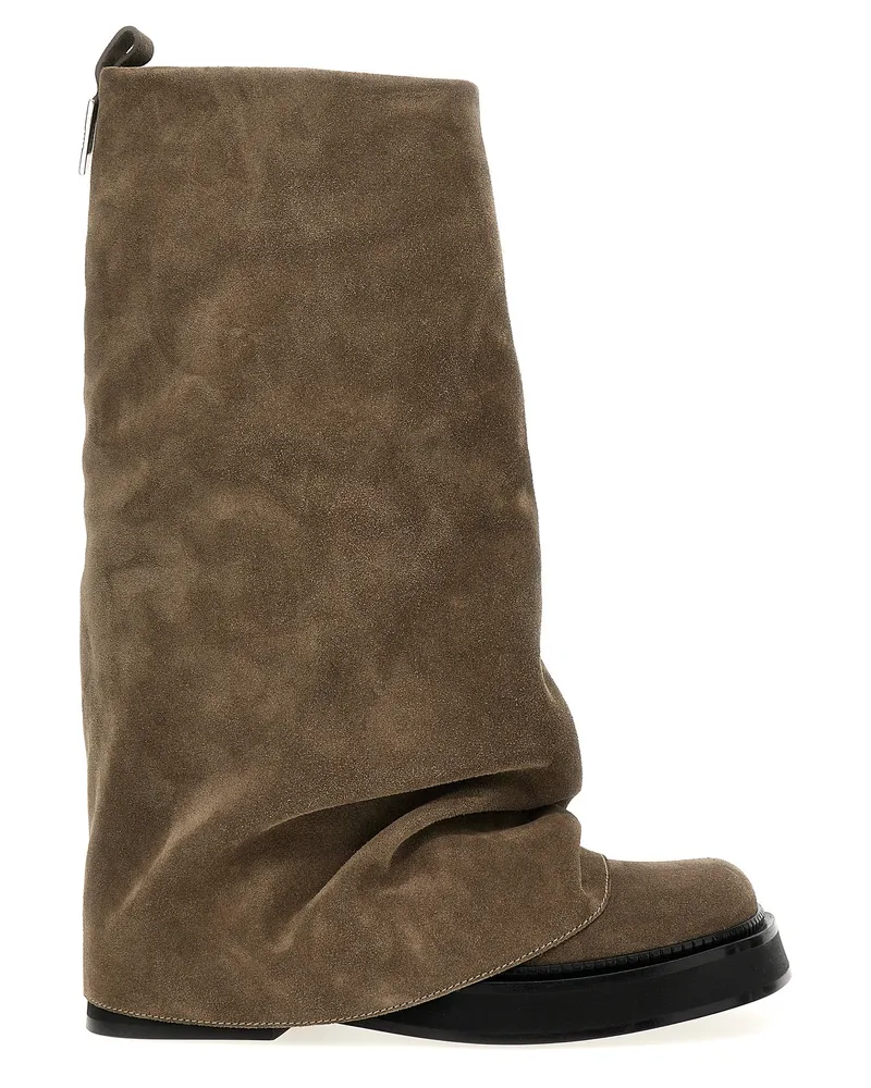 ATTICO Der Attico 'Robin Combat' Boots Gray