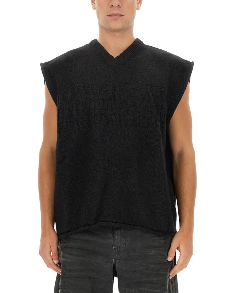Maison Margiela Westen mit Logo Black