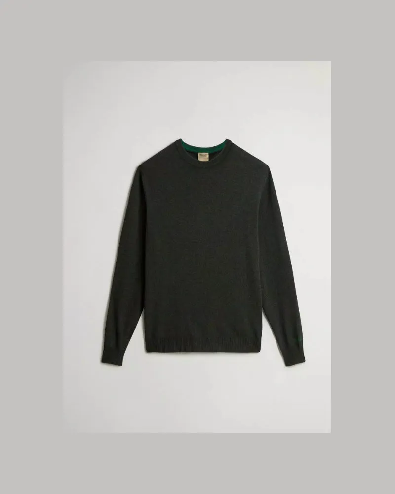 Woolrich Lammwoll-Rundhalsausschnitt Green
