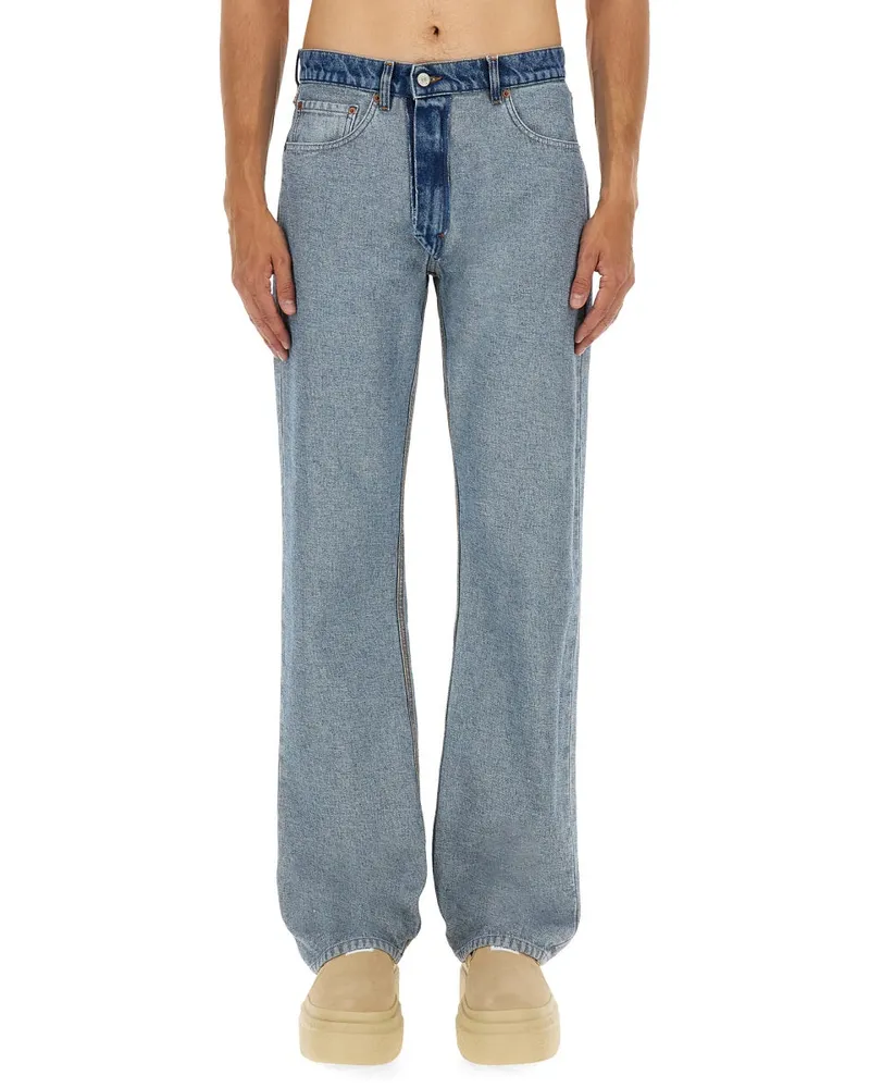 Maison Margiela gerade Beinjeans Blue