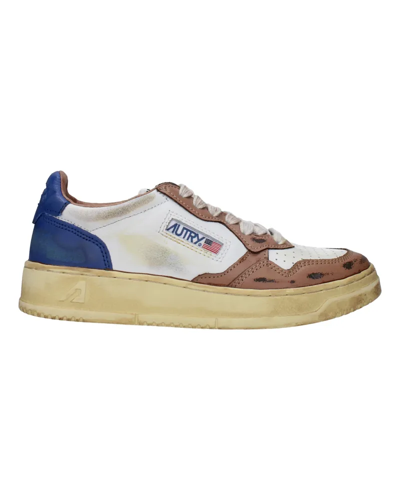 AUTRY Sneakers Frauen weißes Leder/Kaffee -