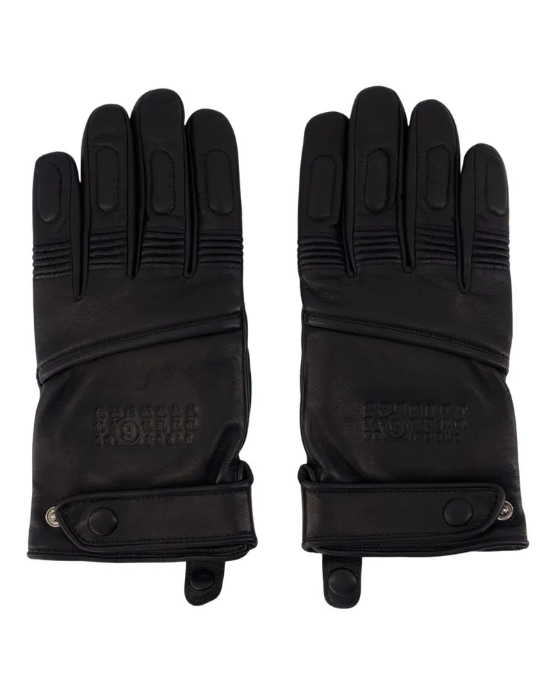 Maison Margiela Handschuhe  Leder Schwarz Black