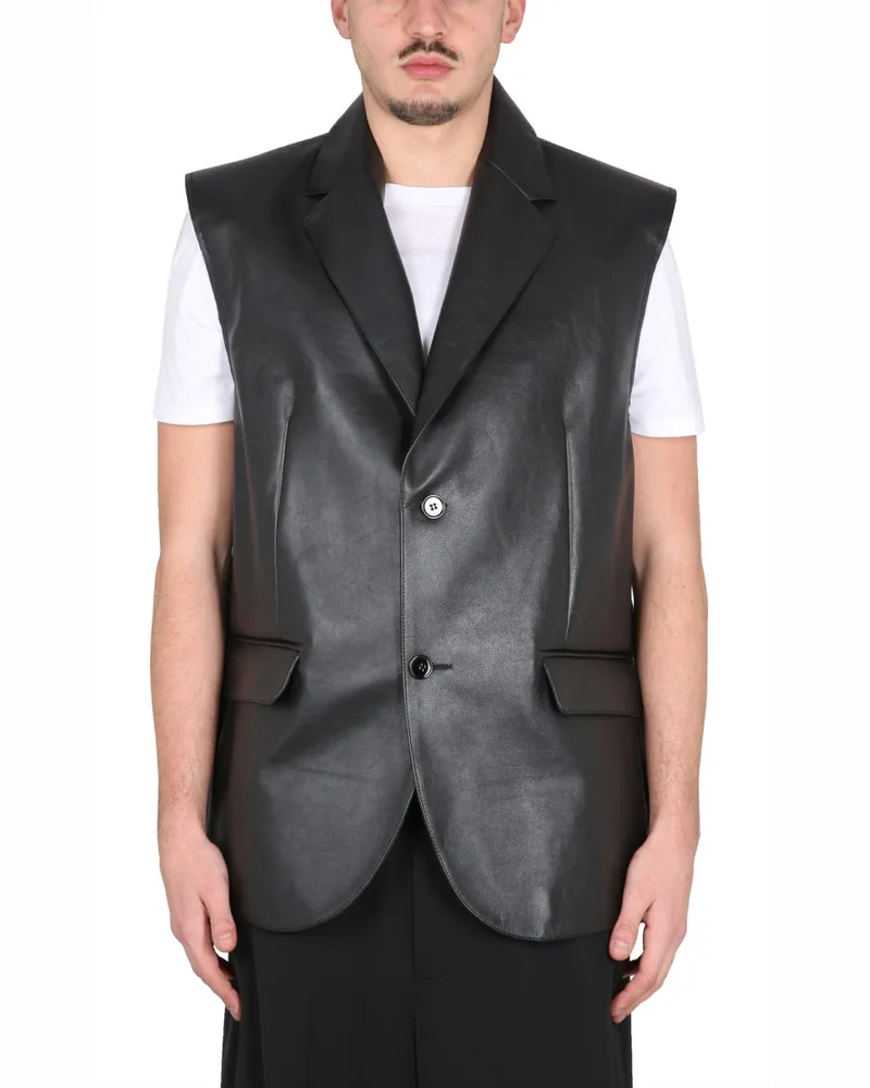 Maison Margiela Lederweste Black