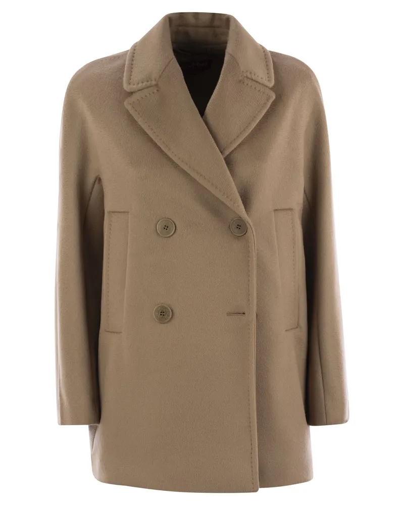 Max Mara Max Mara Studio Sheree Virgin Wool Caban Camel