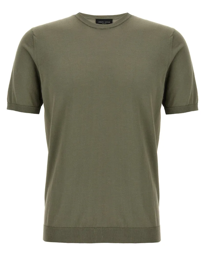 Roberto Collina gestrickt T -Shirt Green