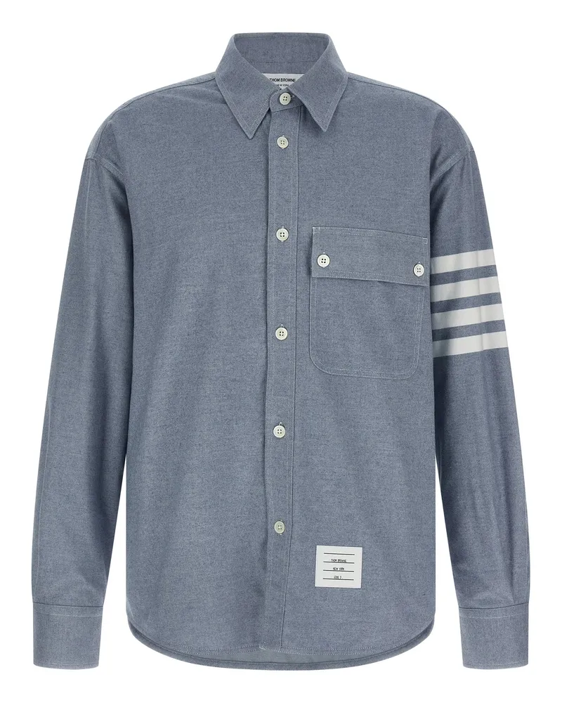 Thom Browne Bar' Flanellhemd Light
