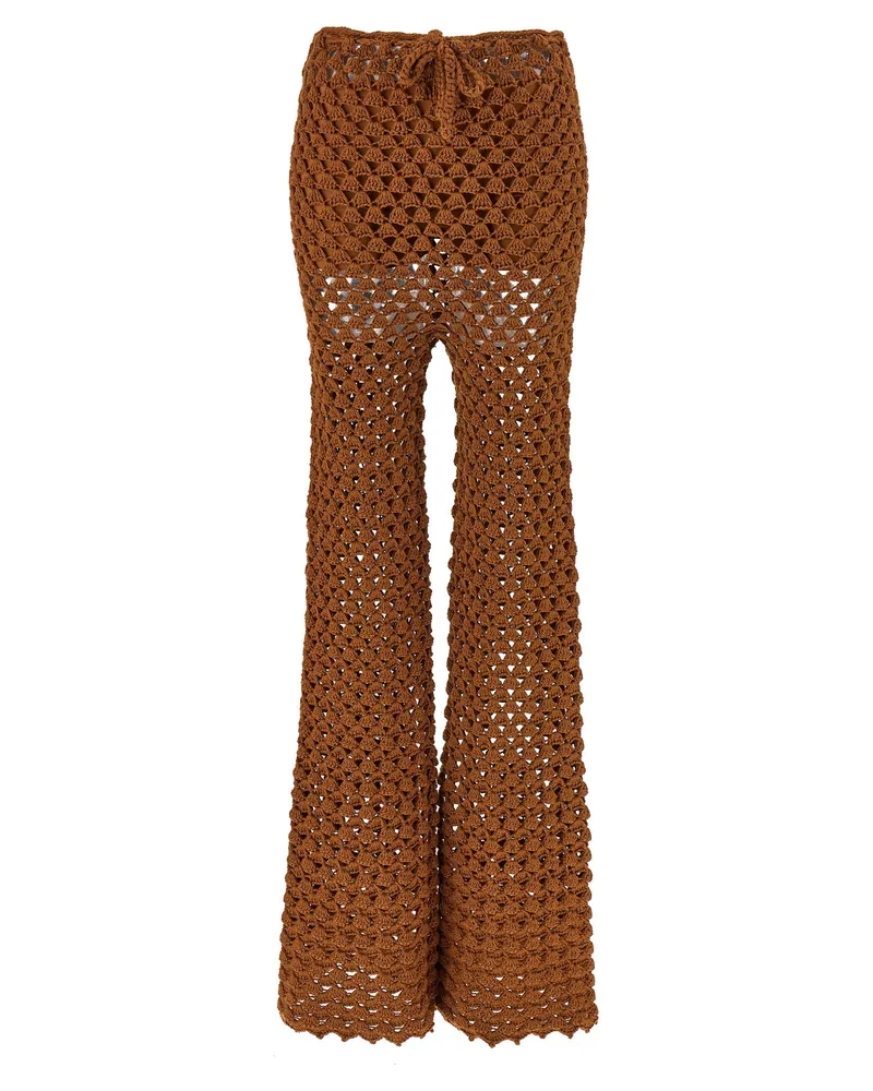 Ermanno Scervino Häkelhose Brown