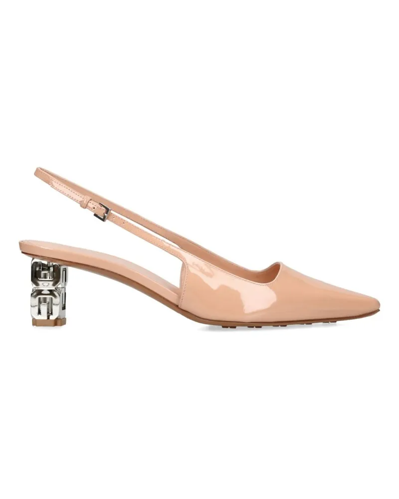 Givenchy G Cube 50 Slingback Pumps Beige