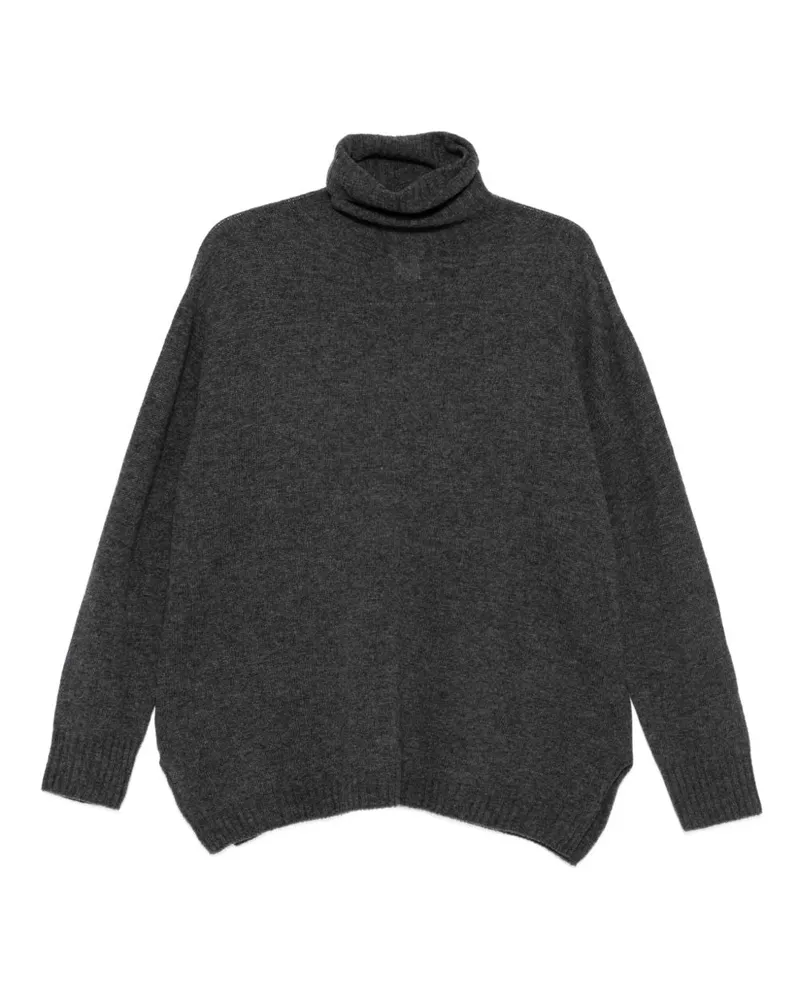 ALYSI Cashmere Turtle Neck Pulloper Grey