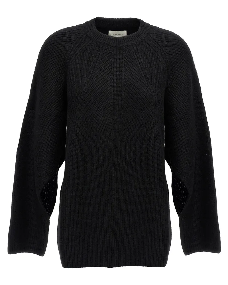 Loulou Studio Kawa' Pullover Black