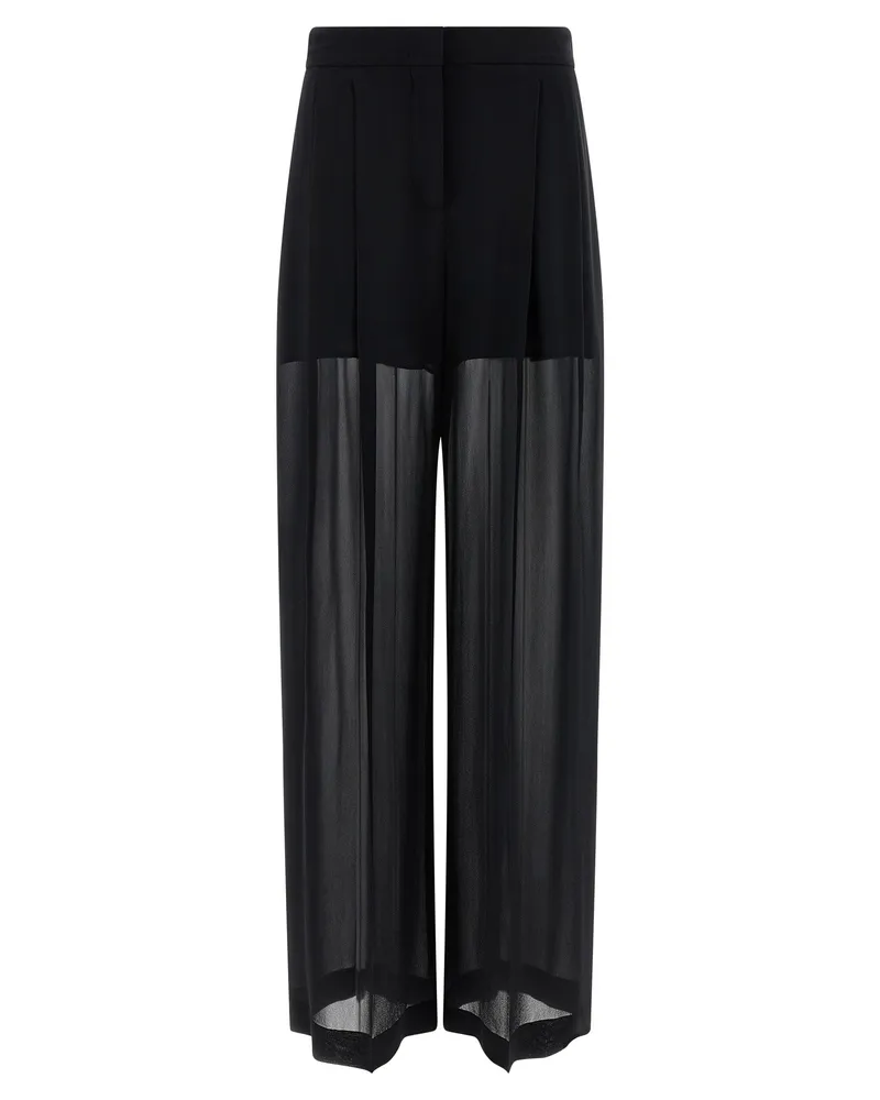 Alberta Ferretti Seidenhose Black
