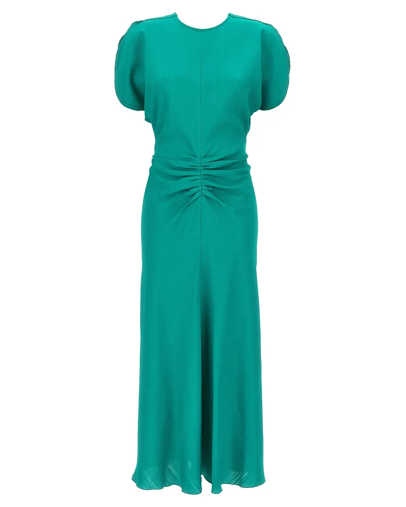 Victoria Beckham sammelte Taille Midi' Kleid Green
