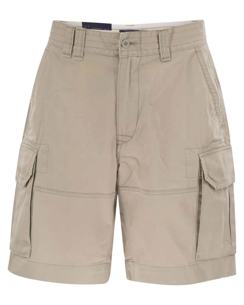 Ralph Lauren Classic Fit Twill Fracht kurz Stone