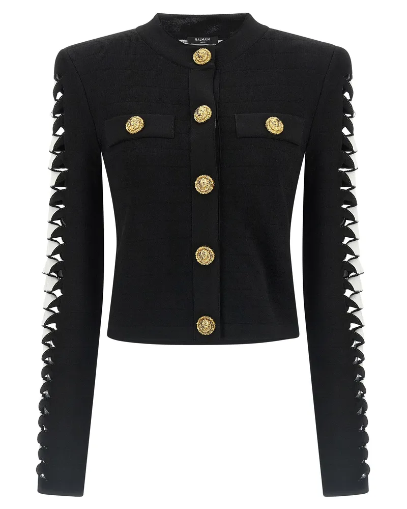 Balmain schnitt Blazer aus Black