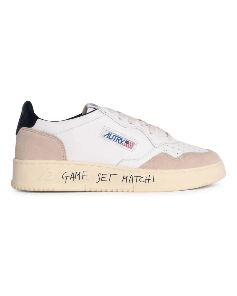 AUTRY Medaillengewinner niedriger' weißer Lear -Sneaker White