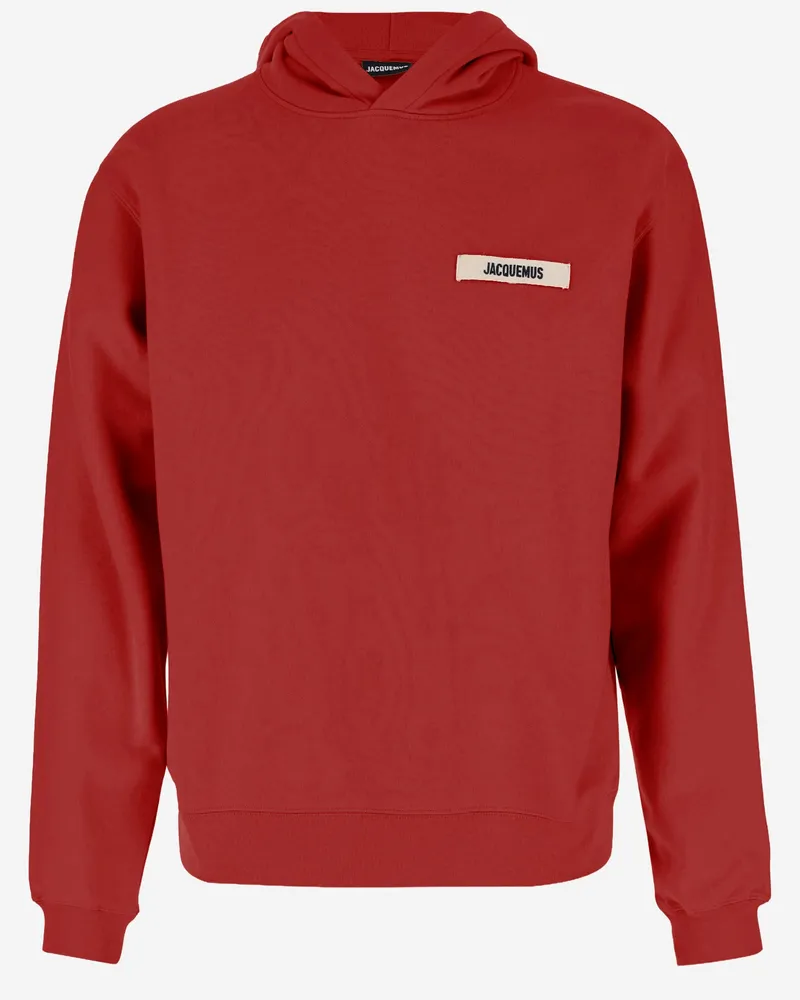Jacquemus Le Hoodie Grosgrain Red