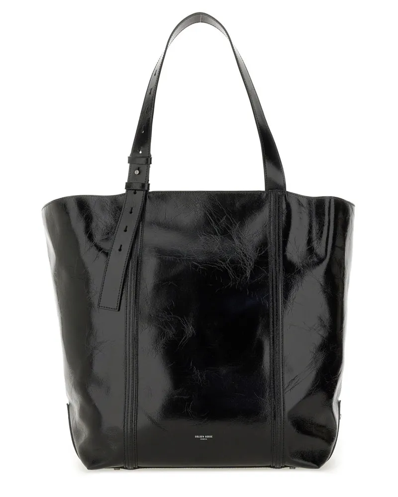Golden Goose Goldener Gänse -Einkaufstasche Black