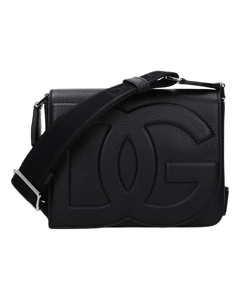Dolce & Gabbana Umhängetaschen Männer Leder schwarz -