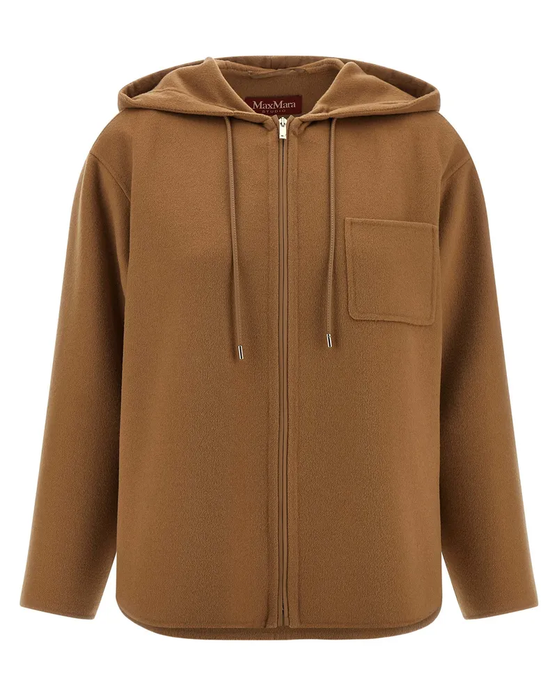 Max Mara Mina' Hoodie Beige