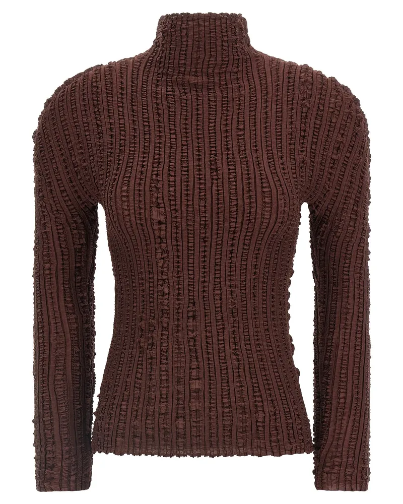 Issey Miyake Jellyfish Fleats' Pullover Brown